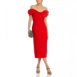 A.L.C. NORA OFF-THE-SHOULDER DRESS